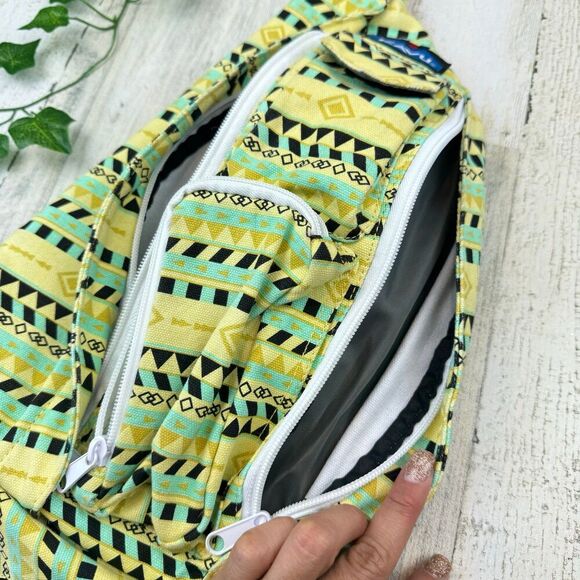 KAVU Rope Bag Cotton Shoulder Sling Backpack Spring Montage - Picture 6 of 11
